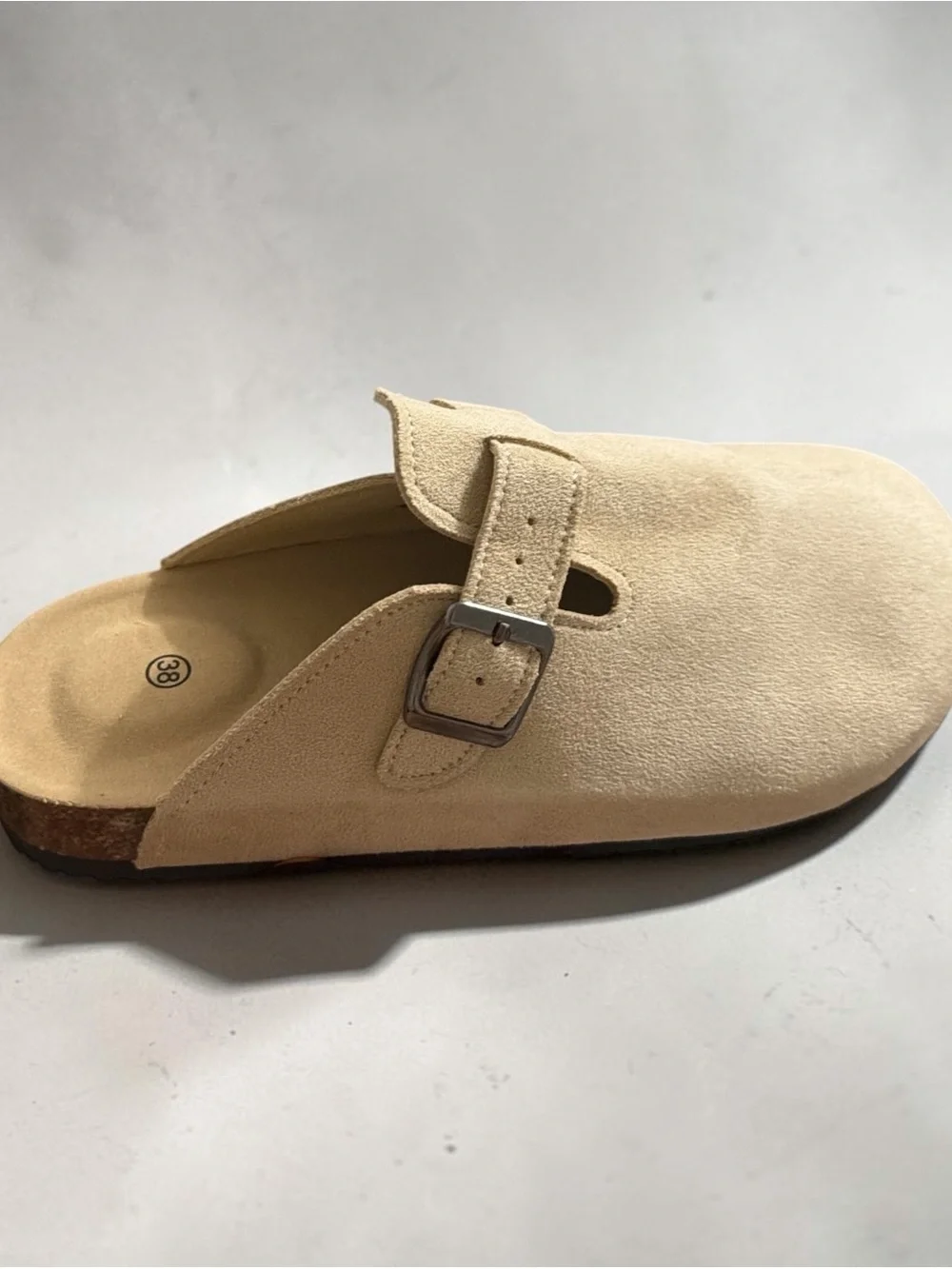Women's Beige Suede Slip-On Loafers - Picture 4 of 4
